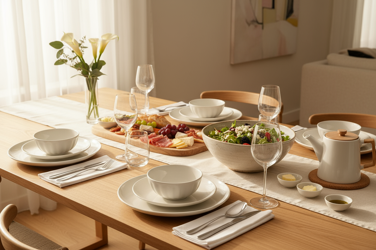 ادوات المائدة وتقديم الطعام