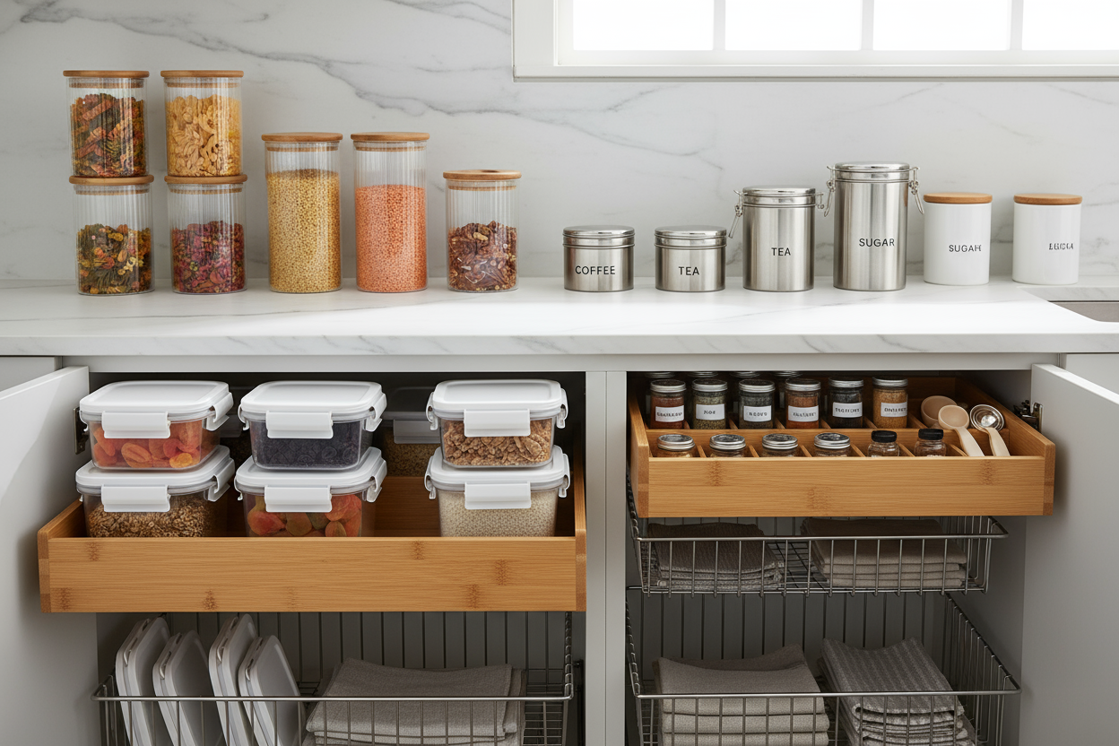 ادوات تنظيم وحفظ الطعام