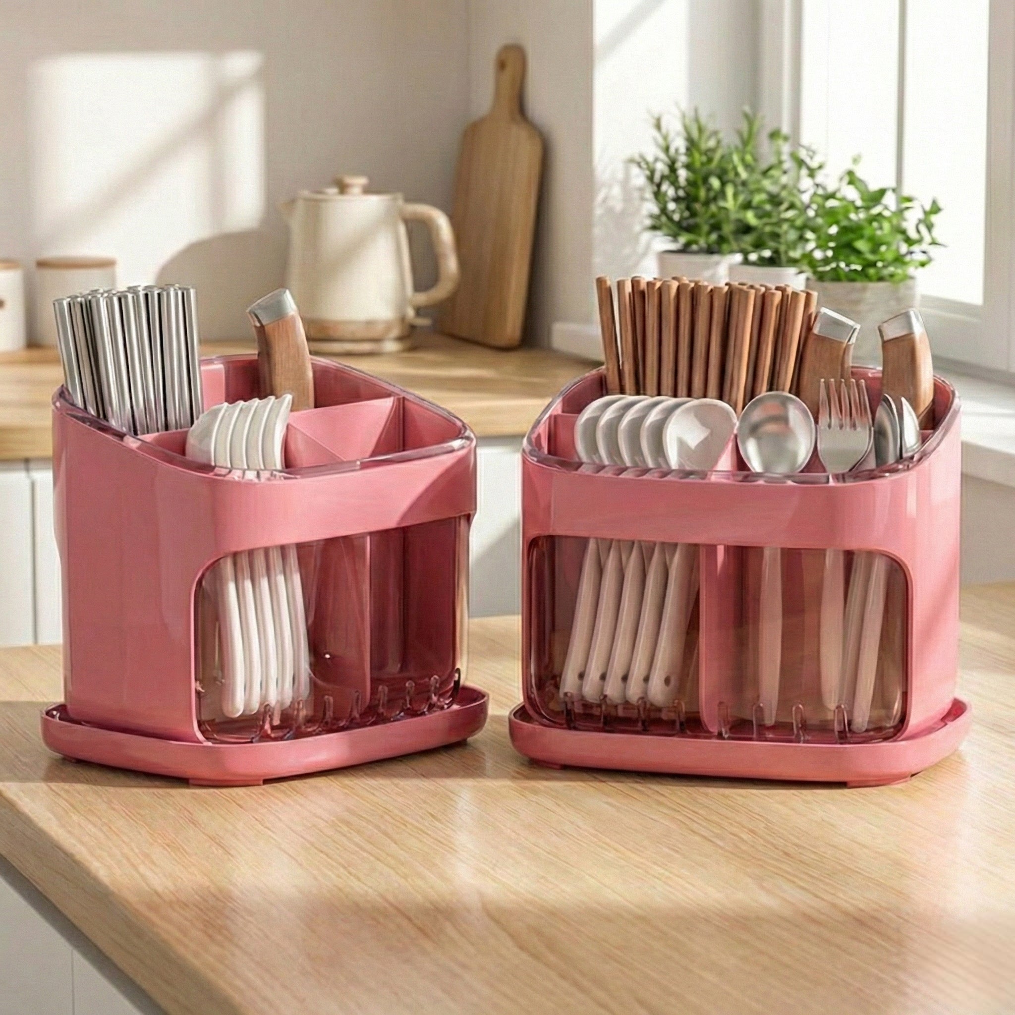 صفاية/منظم معالق لارا أكريليك