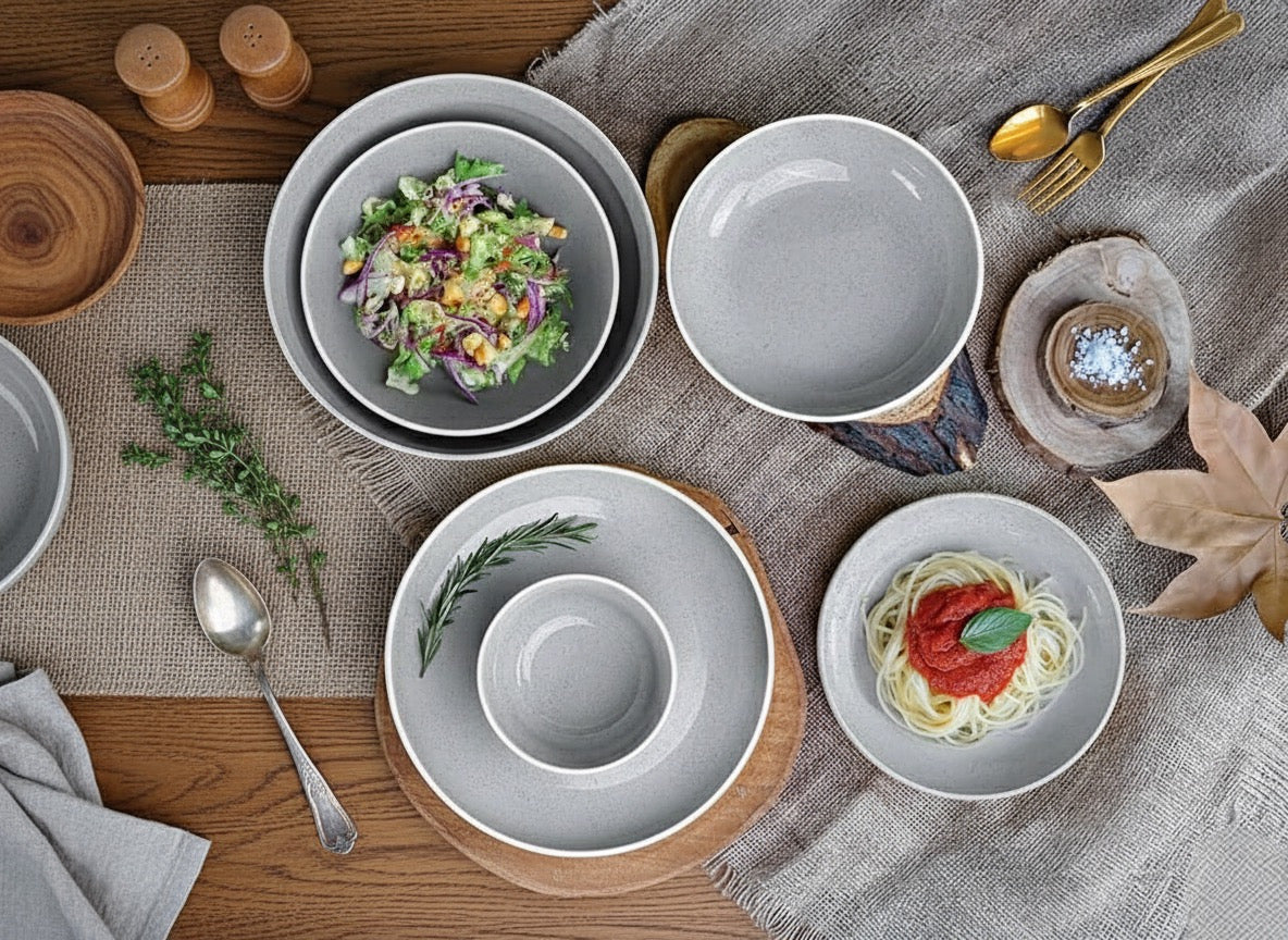 طقم عشاء فلو من الوطنية - 26 قطعة