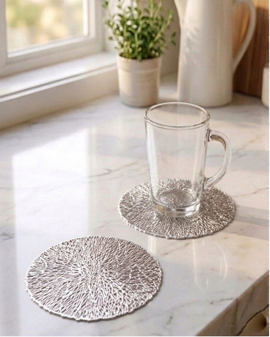كوستر اكواب PVC - ١٢ قطعة