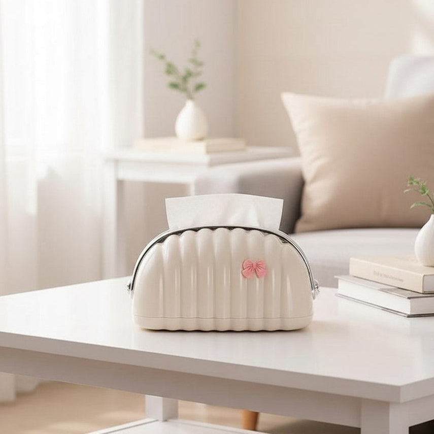 علبة مناديل مستوردة شكل شنطة