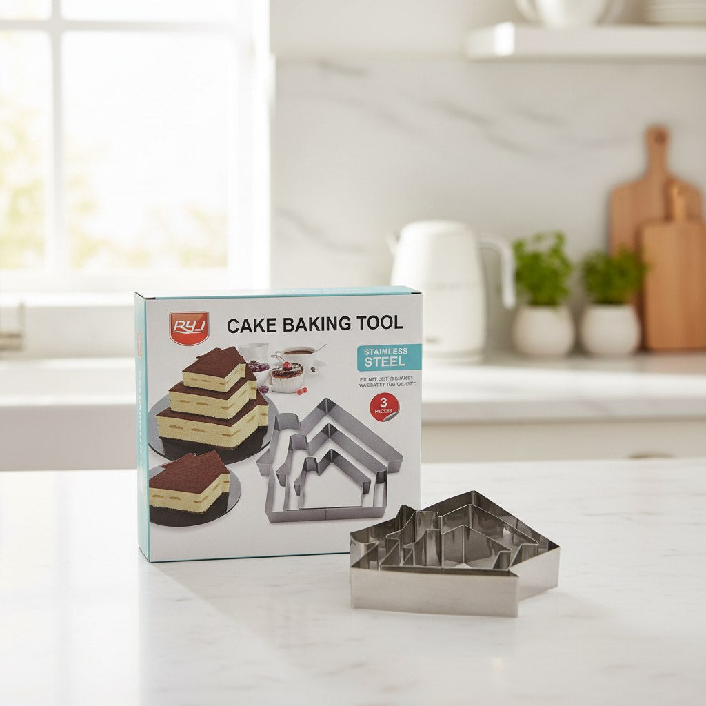 طقم تشكيل التورتة استانلس - منزل