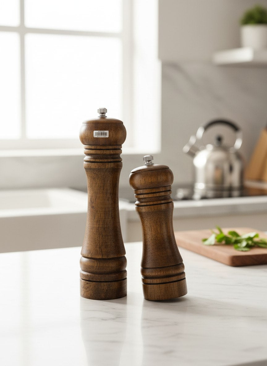 مطحنة توابل يدوية خشب