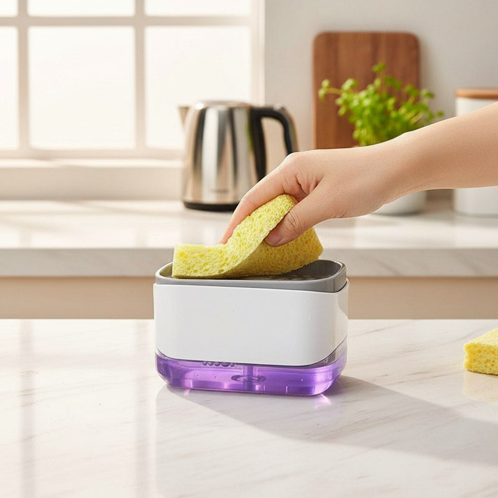 مضخة صابون بسفنجة