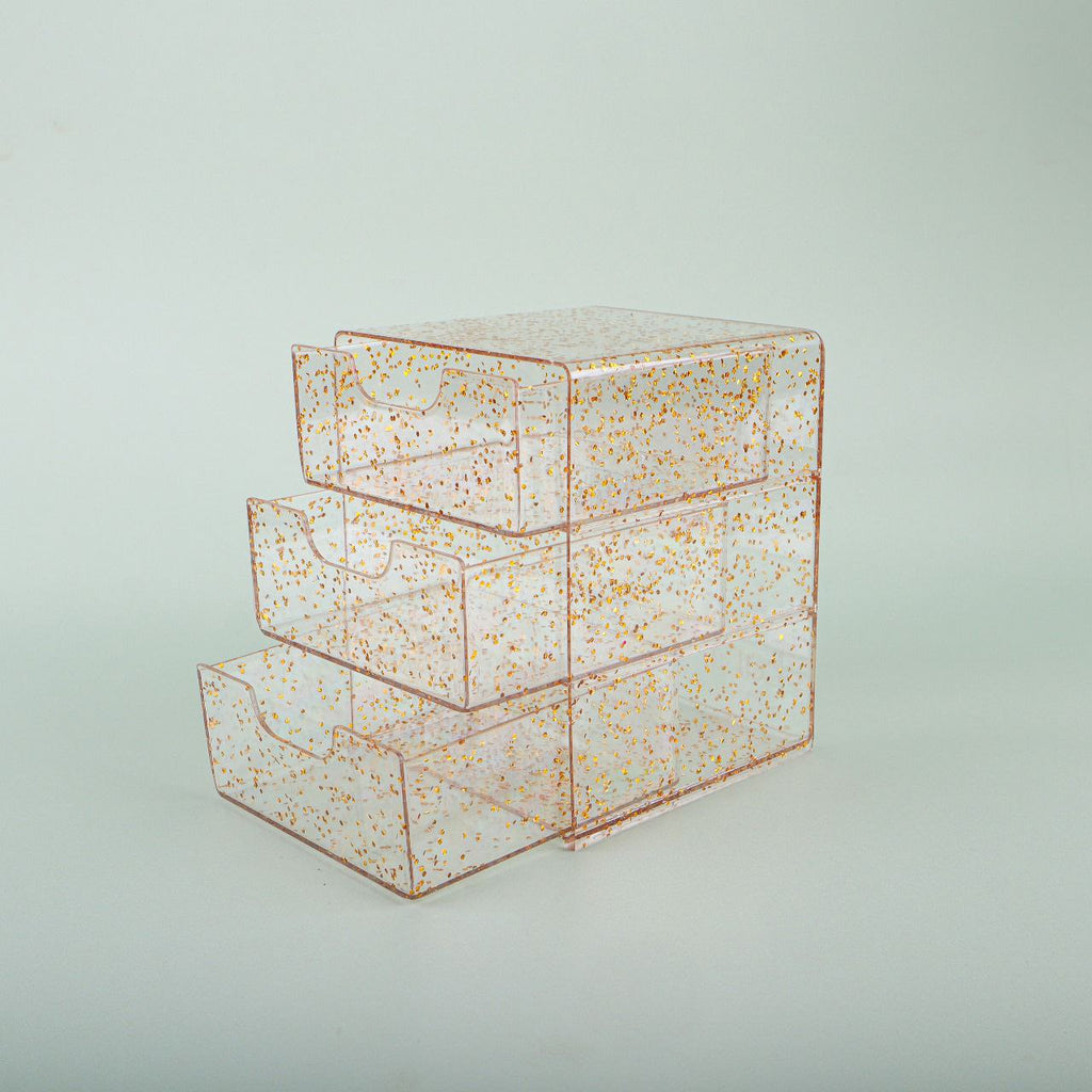 منظم لارتي الاكريلك - ذهبي