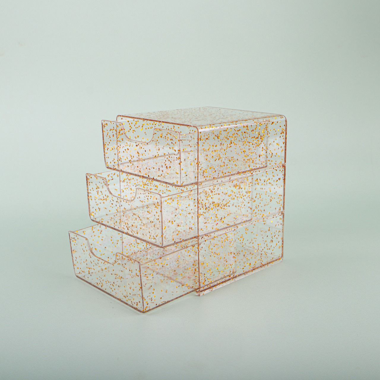 منظم لارتي الاكريلك - ذهبي