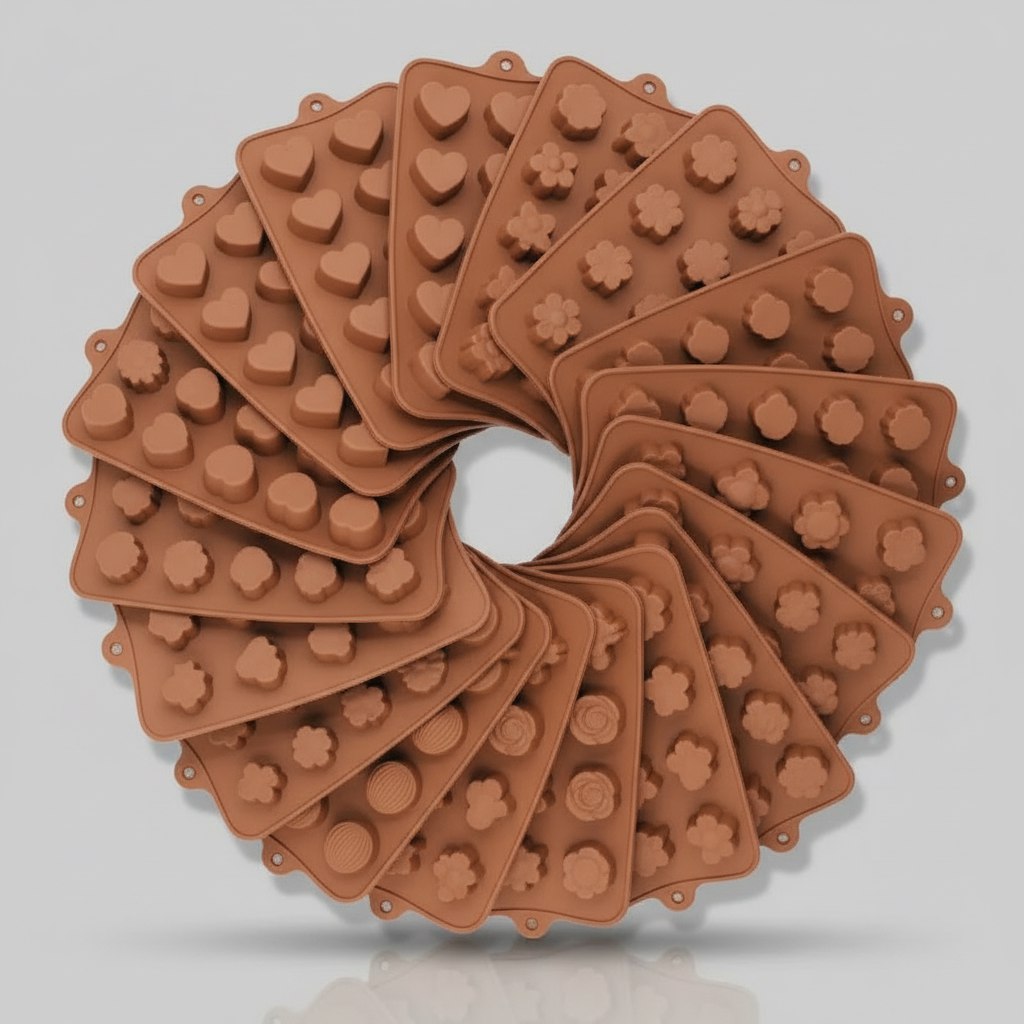 قوالب سيليكون أشكال مميزة حجم كبير