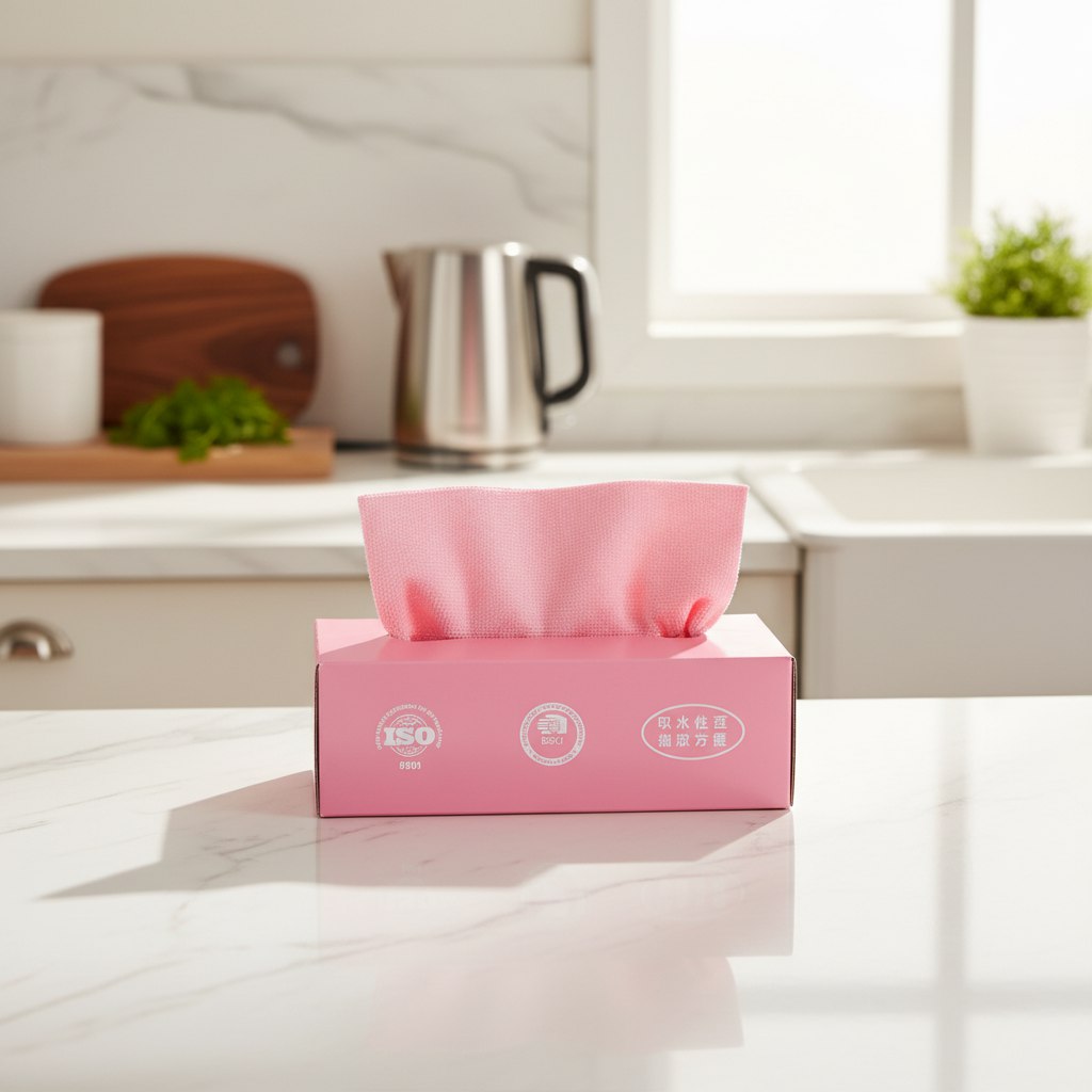 علبة مناديل فوط ألوان