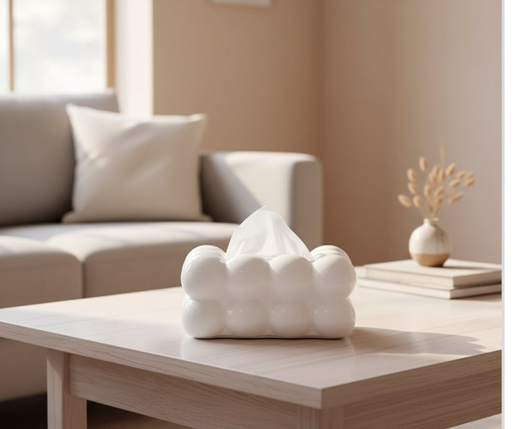 علبة مناديل اكريلك بابلز