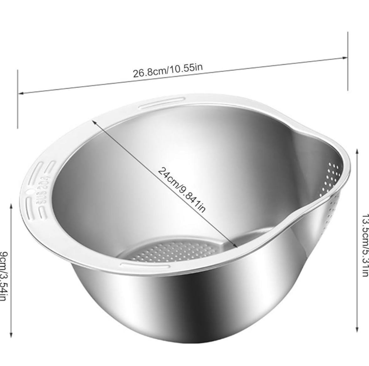 مصفي/صفاية غسيل الأرز استانلس