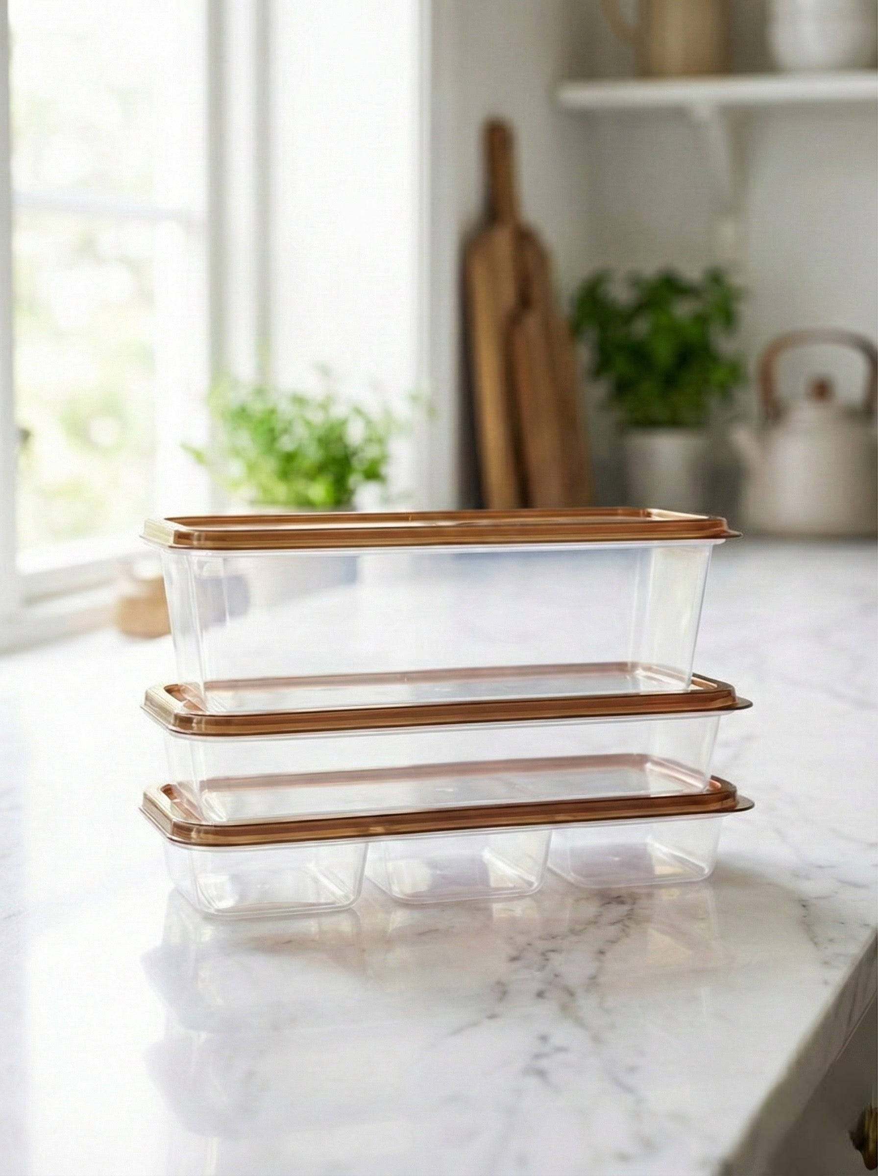 طقم علب مستطيلة - ٣ قطع