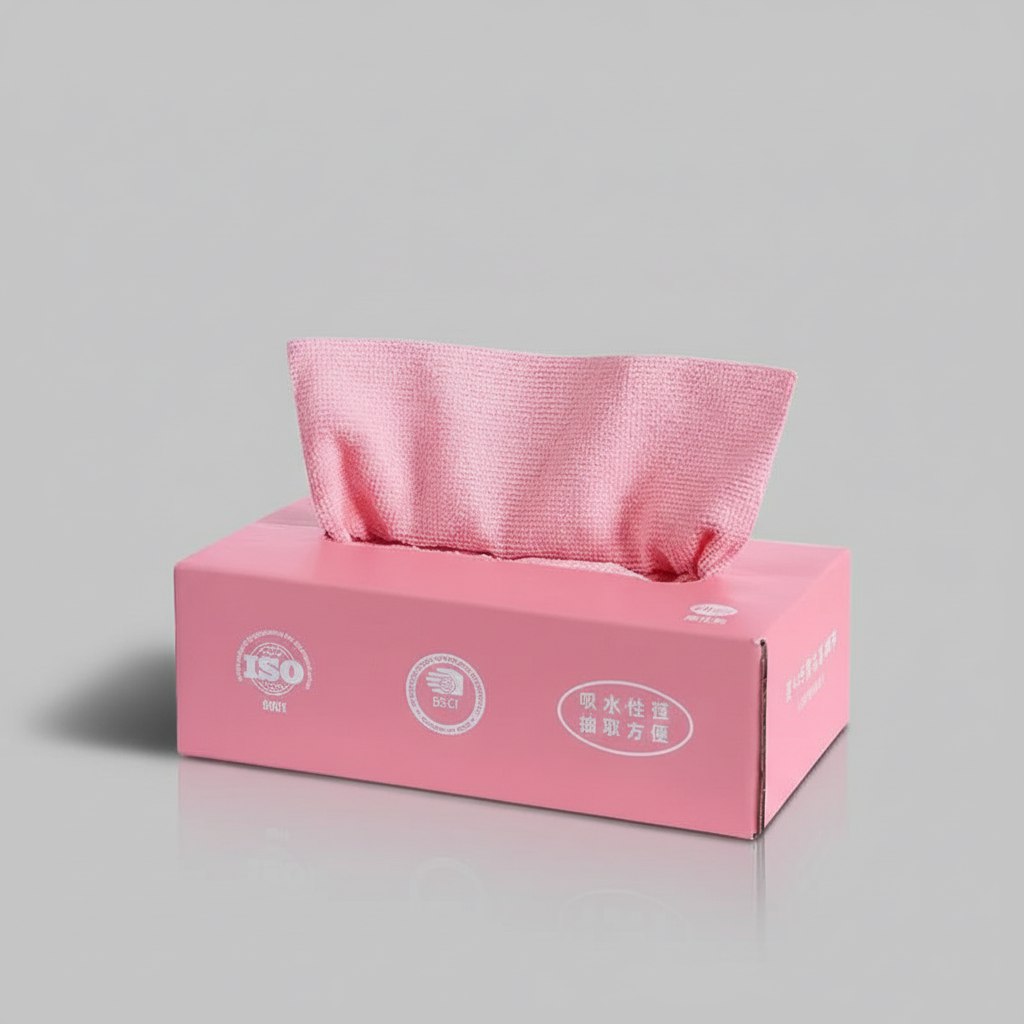 علبة مناديل فوط ألوان