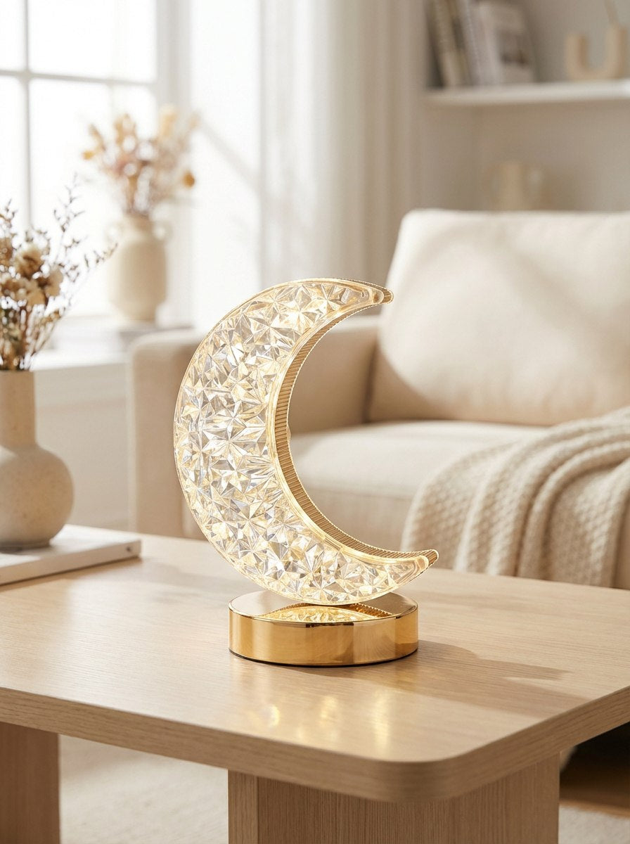 اباجورة كريستال هلال