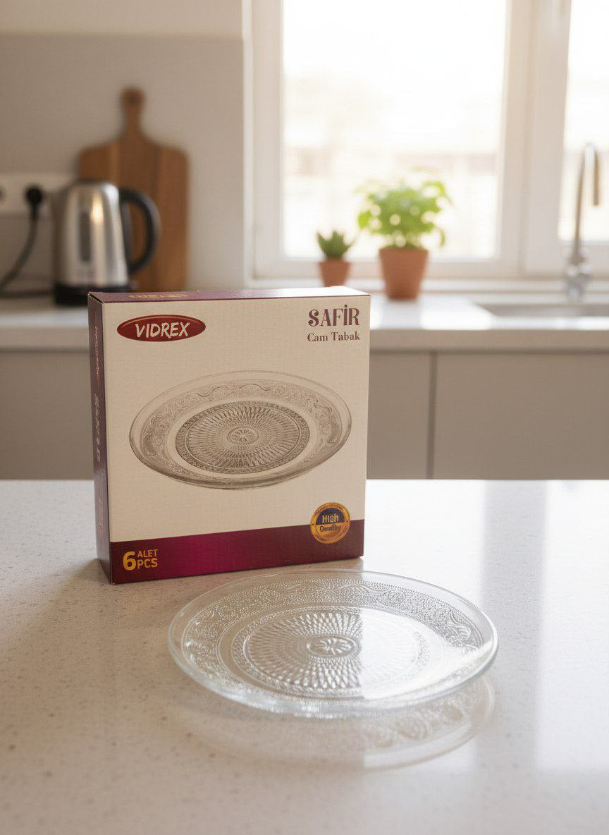 طقم أطباق جاتوه زجاج 6 قطع