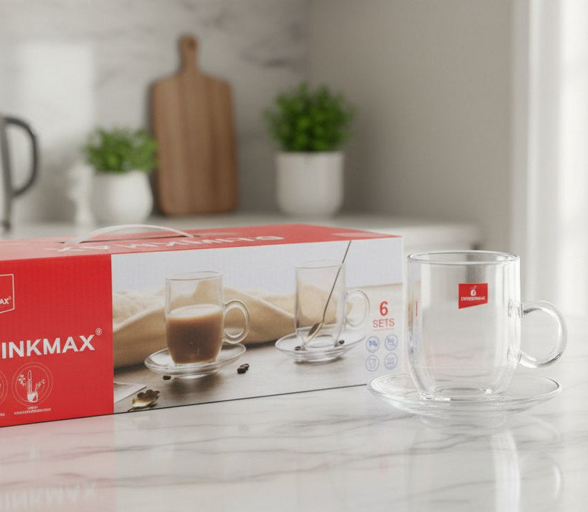 طقم شاي بلينك ماكس بالطبق(٦+٦)