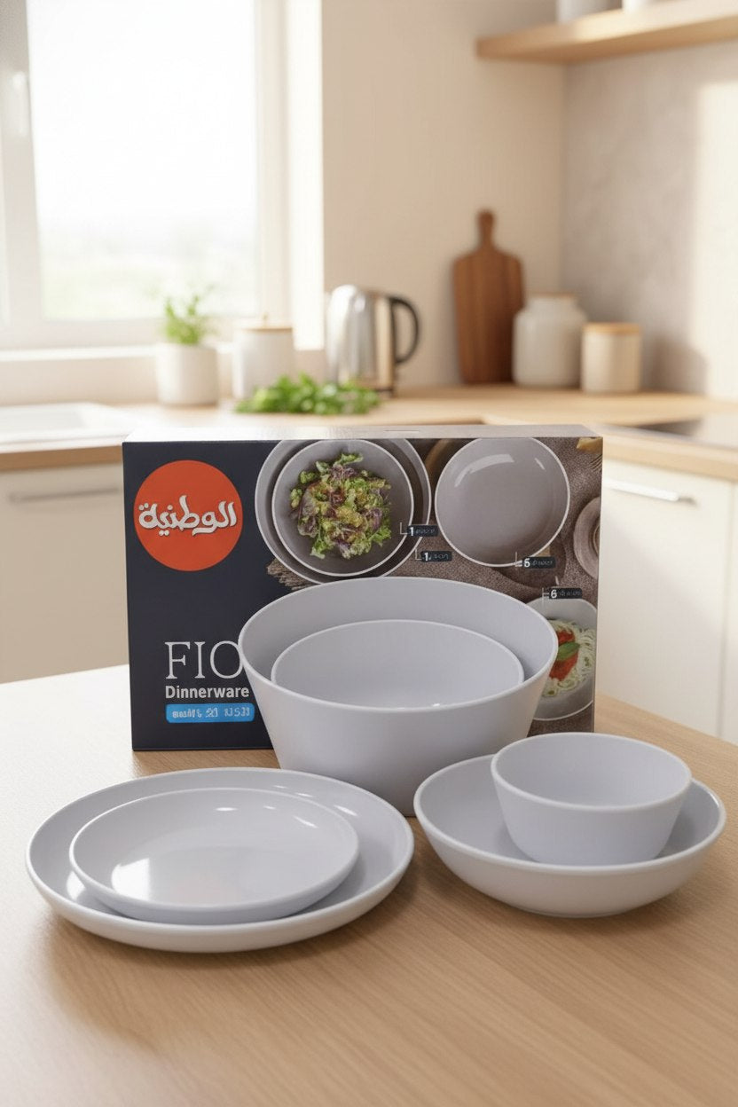 طقم عشاء فلو من الوطنية - 26 قطعة