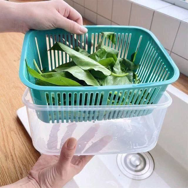 طقم علب ثلاجة بالمصفاة - 5 قطع