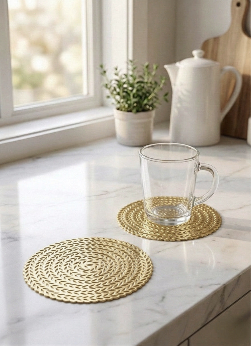كوستر اكواب PVC - ١٢ قطعة