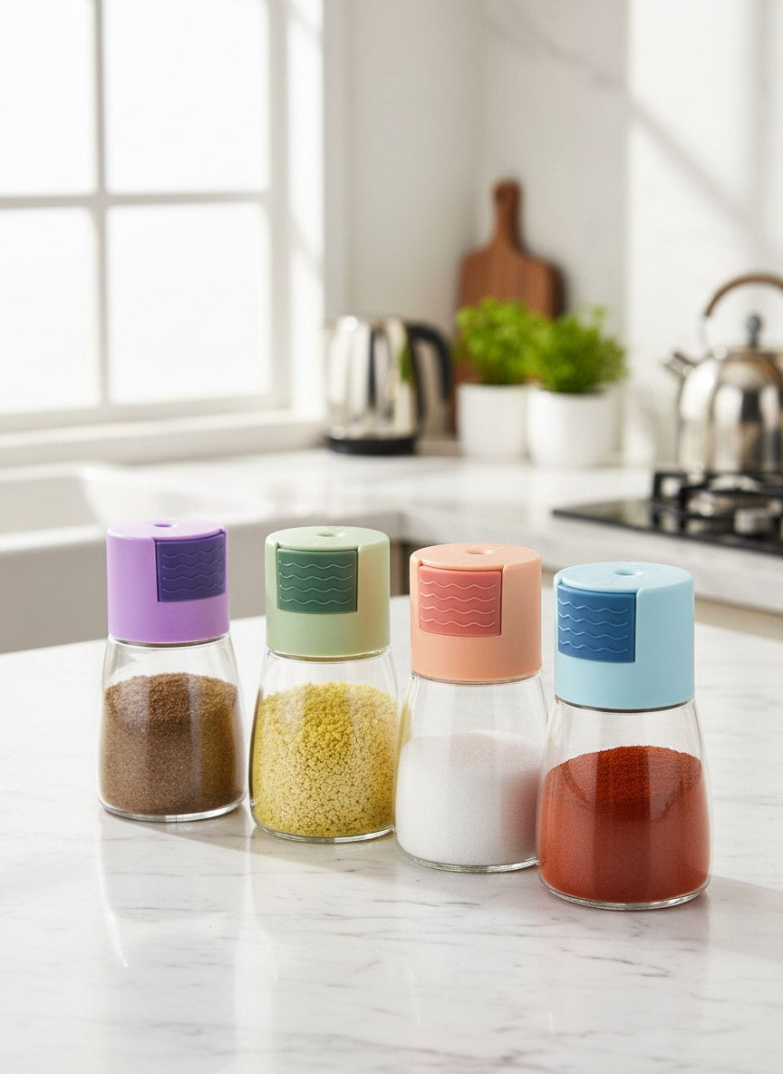 ملاحة توابل زجاجية - ٢ قطعة