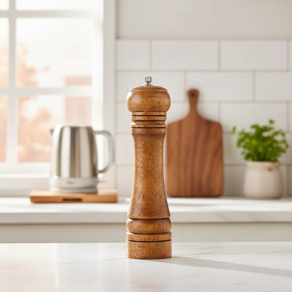 مطحنة توابل يدوية خشب