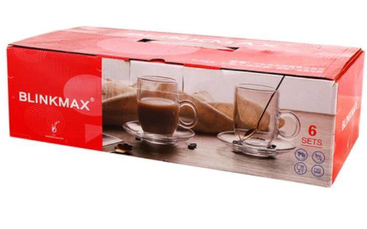 طقم شاي بلينك ماكس بالطبق(٦+٦)