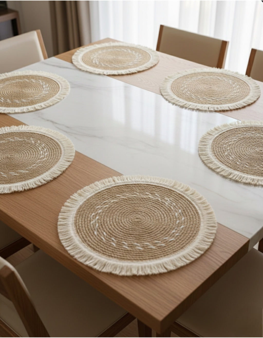 طقم كوستر سفرة هاند ميد -٦ قطع