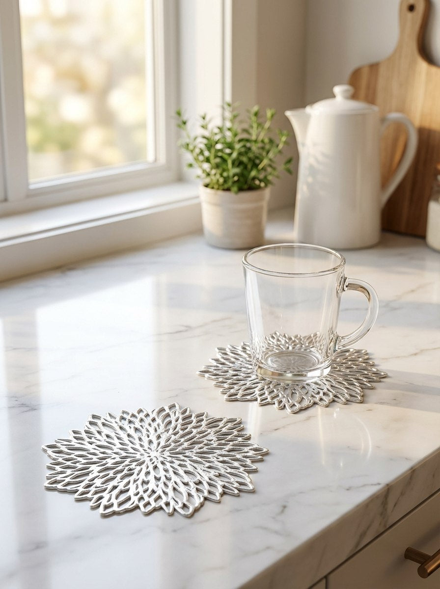 كوستر اكواب PVC - ١٢ قطعة