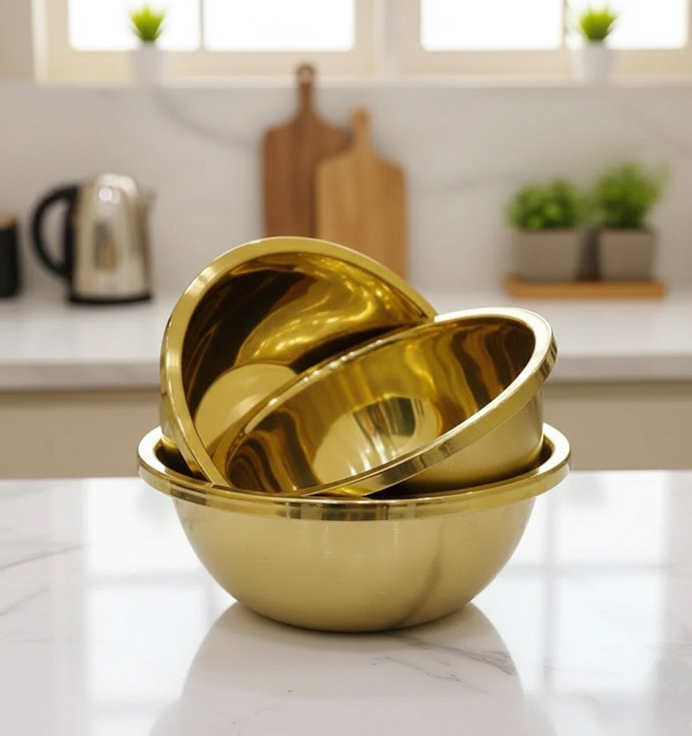 طقم عجان دهبي - ٣ قطع