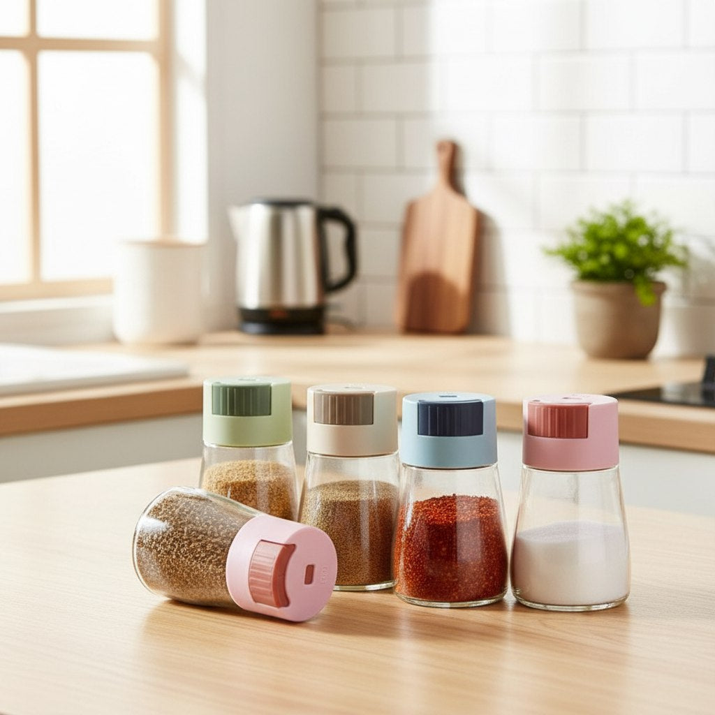 ملاحة توابل زجاجية - ٢ قطعة