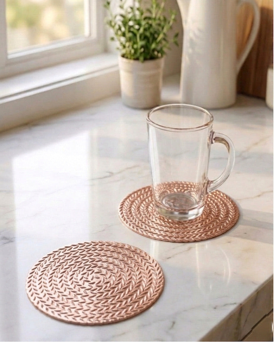 كوستر اكواب PVC - ١٢ قطعة