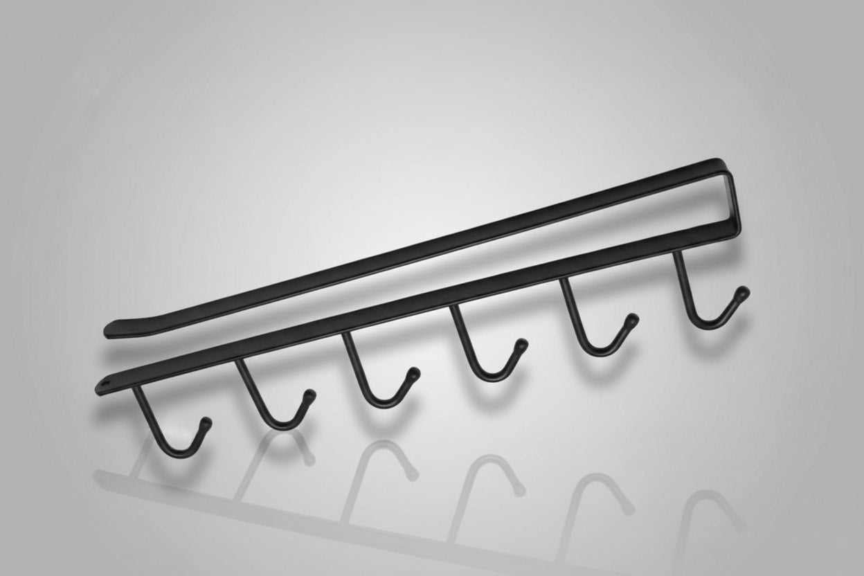 حامل اكواب وادوات افقي - اسود