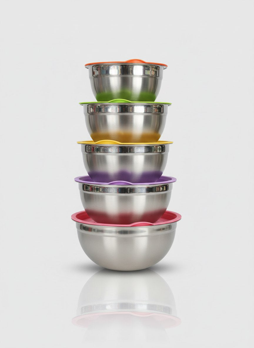 طقم علب استانلس ٥ قطع