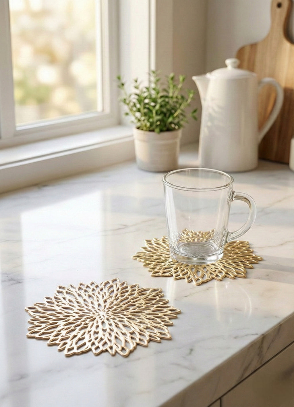 كوستر اكواب PVC - ١٢ قطعة