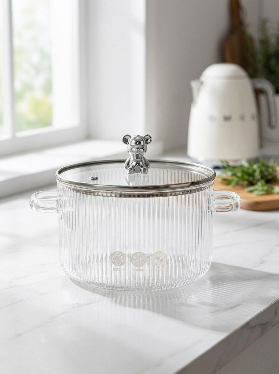 حلة بيركس حراري مقبض دب