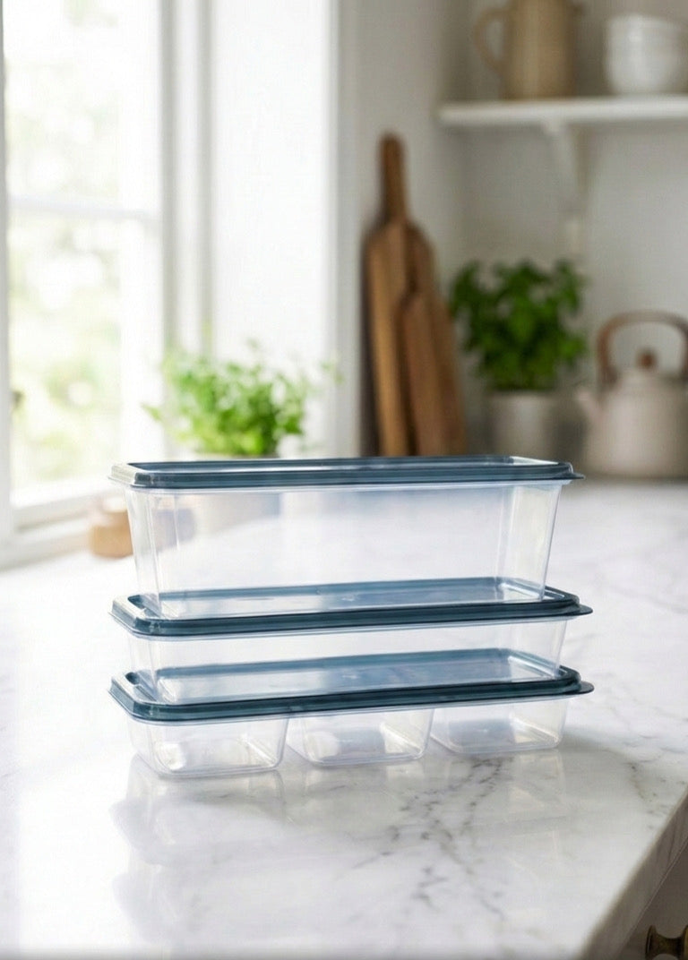 طقم علب مستطيلة - ٣ قطع