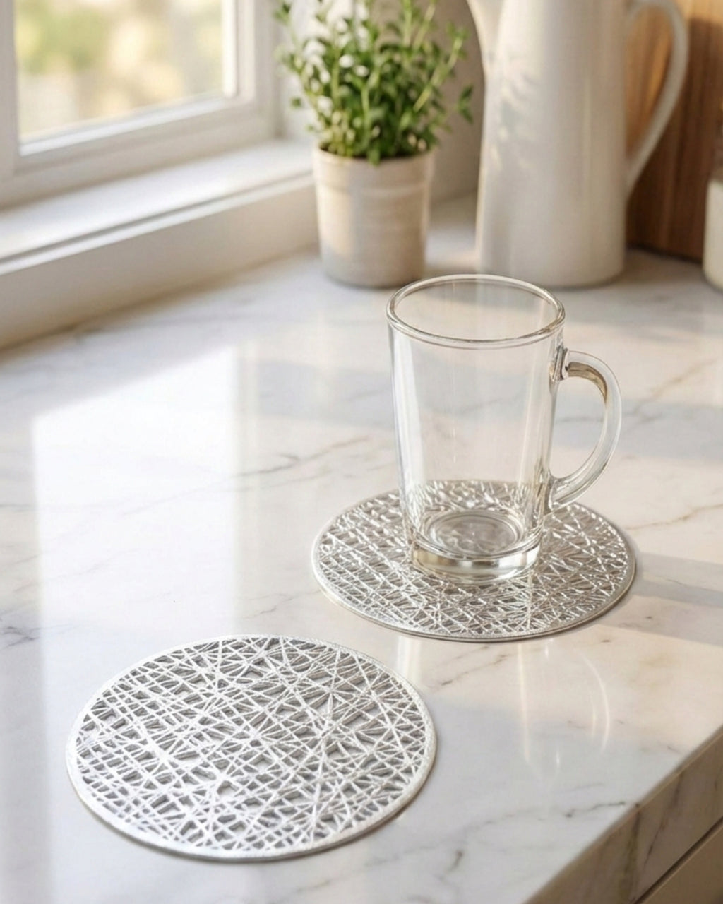 كوستر اكواب PVC - ١٢ قطعة