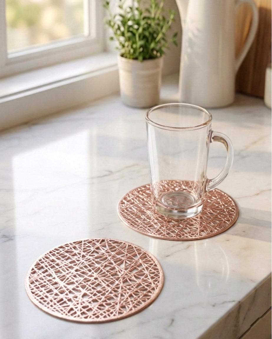 كوستر اكواب PVC - ١٢ قطعة