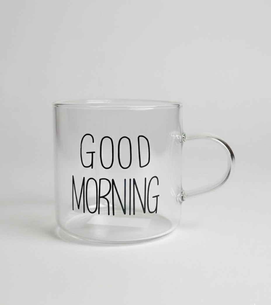 طقم مجات قهوة وإسبريسو - جود مورنينج