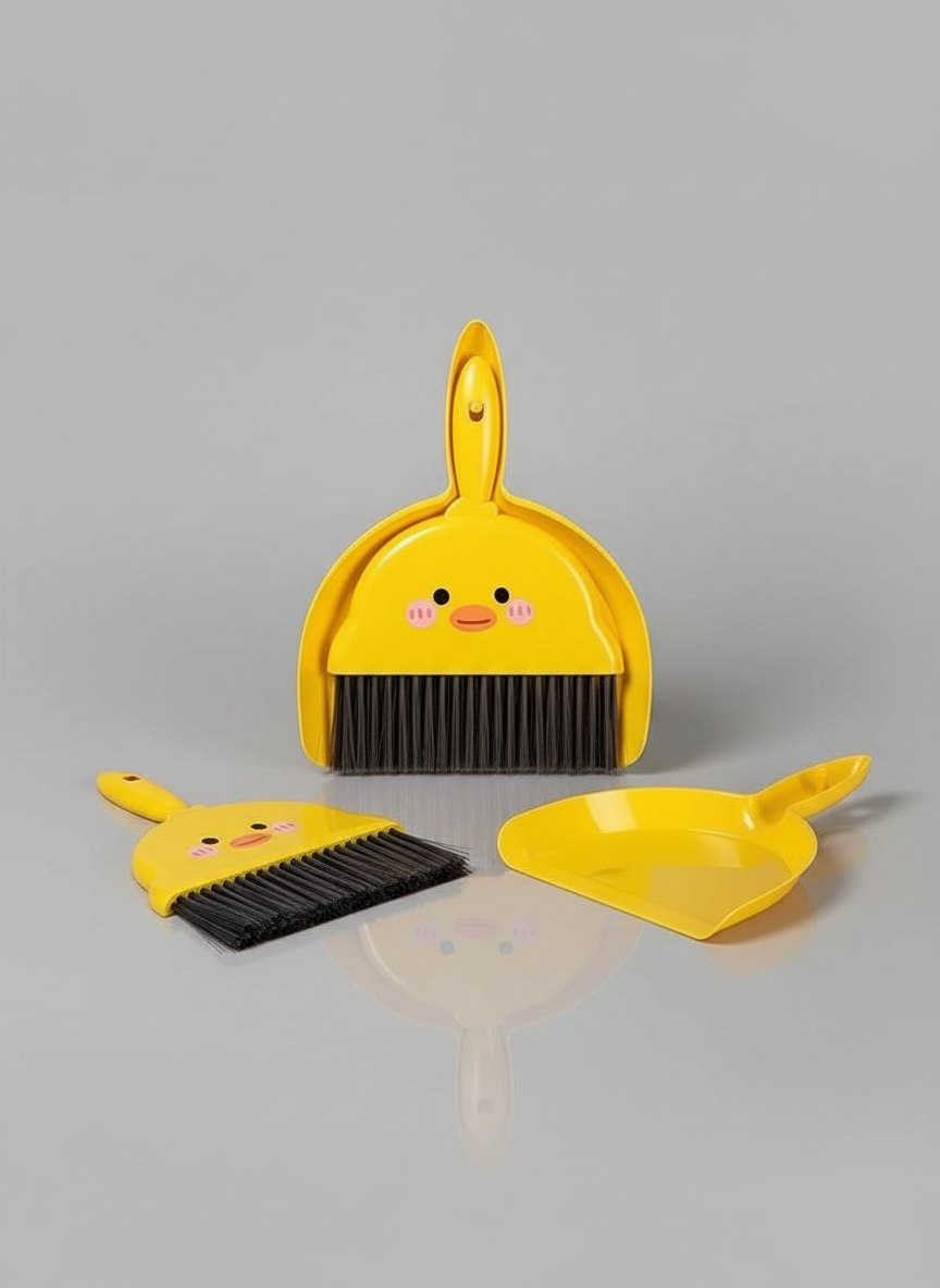 طقم جاروف وفرشاة بطوط