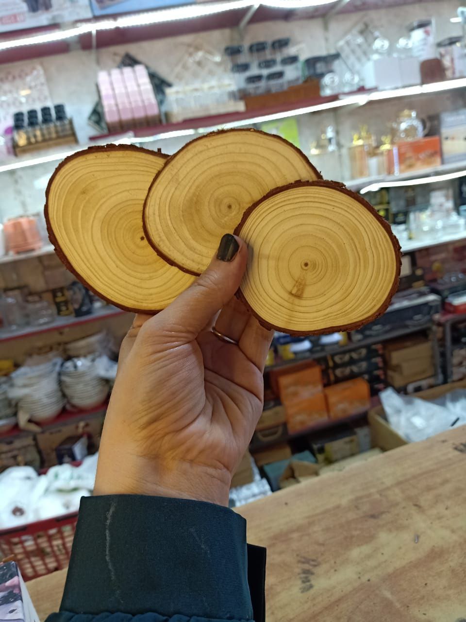 ميني كوستر جزع شجر طبيعي 3 قطع