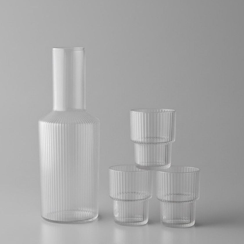 طقم شربات وعصير مضلع لوريتا