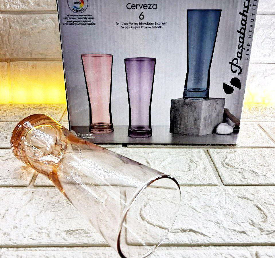 طقم شوب pasabahce cerveza التركي - 6 قطع