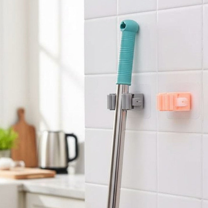 حامل مكانس وأدوات - ٤ قطع