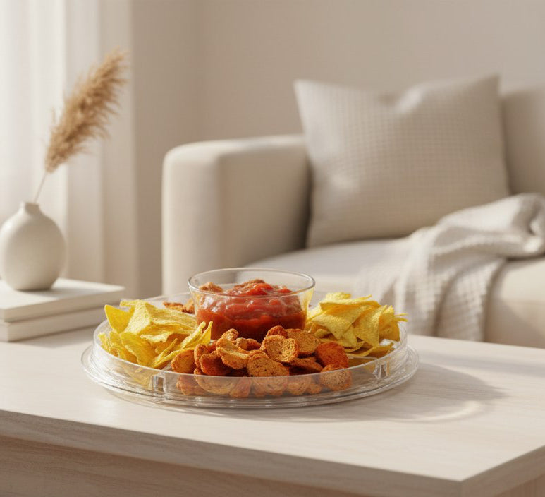 حافظة حلويات أكريليك بقاعدة 3*1