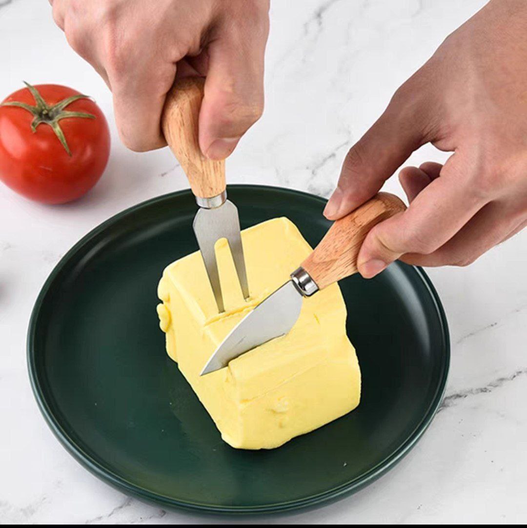 طقم سكاكين جبنة وزبدة -4 قطع