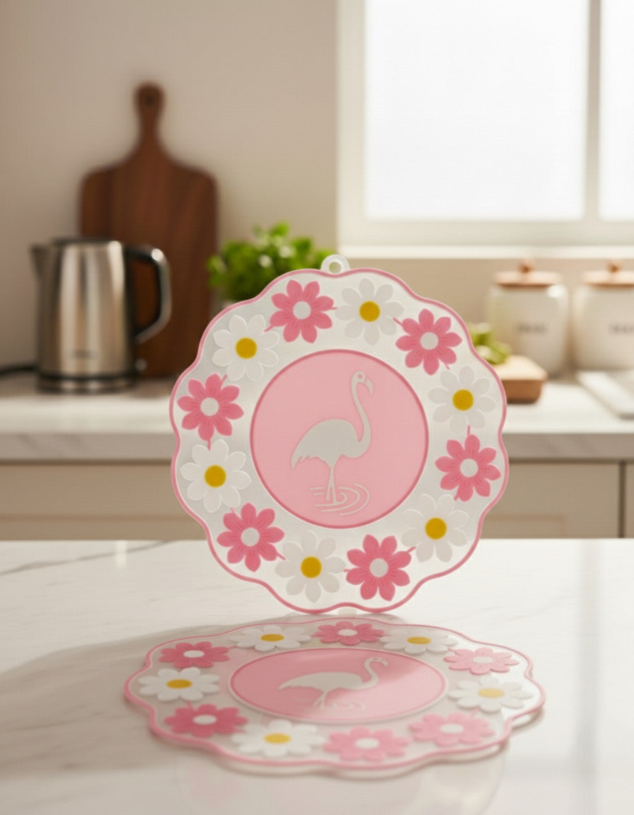 كوستر سيليكون فلامنجو - 2 قطعة