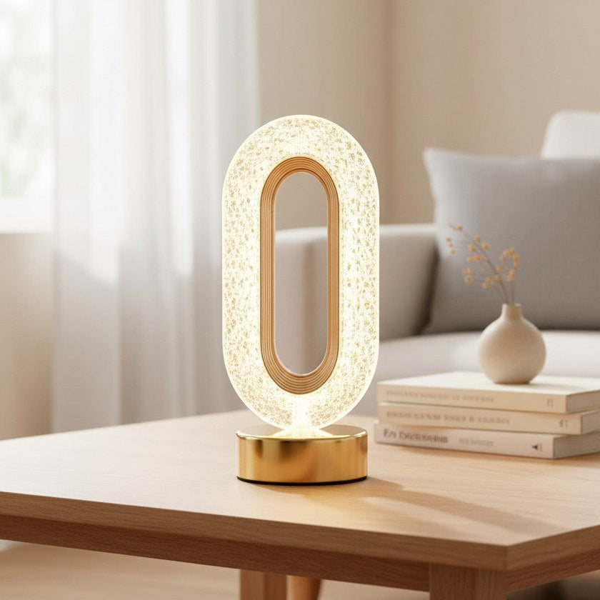 اباجورة كريستال بيضاوي