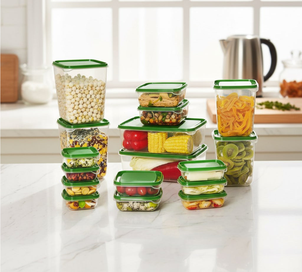 طقم علب تلاجة مستورد (17 قطعة)