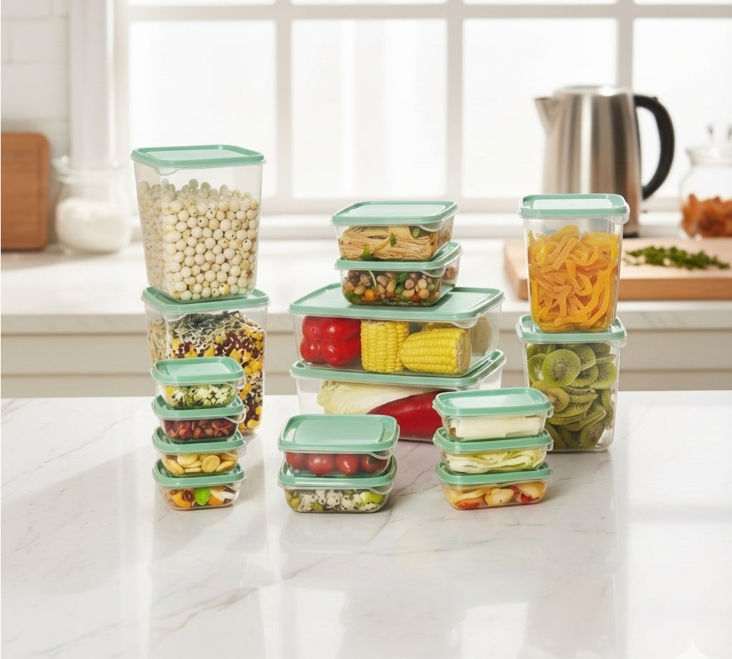 طقم علب تلاجة مستورد (17 قطعة)